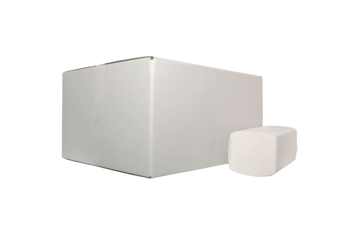 Handdoekpapier - 21x24cm Z-vouw tissue Wit 2laags 3200st