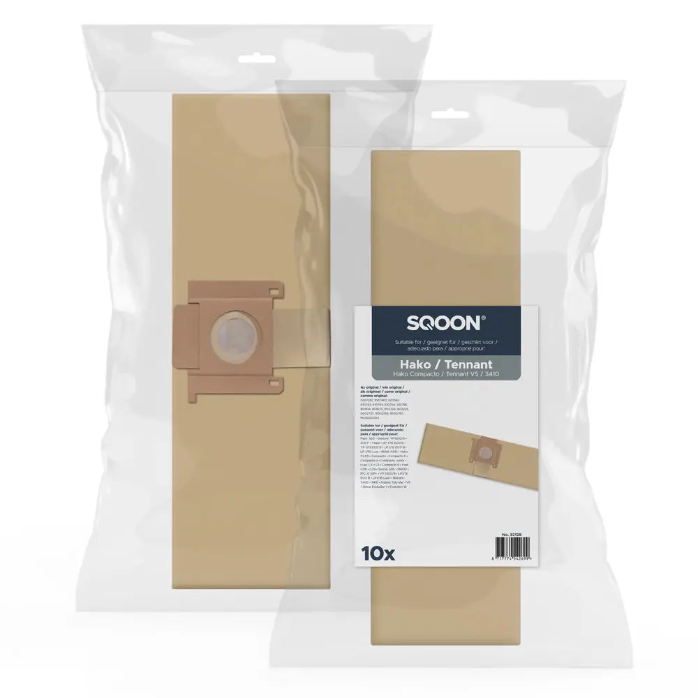 SQOON Stofzuigerzakken geschikt voor Hako Compacto 9 / Tennant papier - stuk