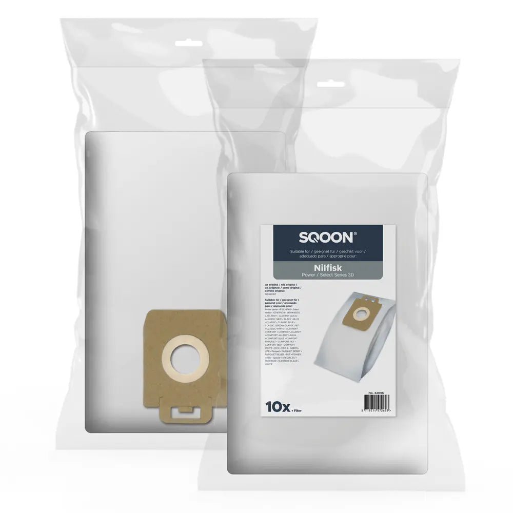 SQOON Stofzuigerzakken geschikt voor Nilfisk Power/Select Series 3-D - stuk