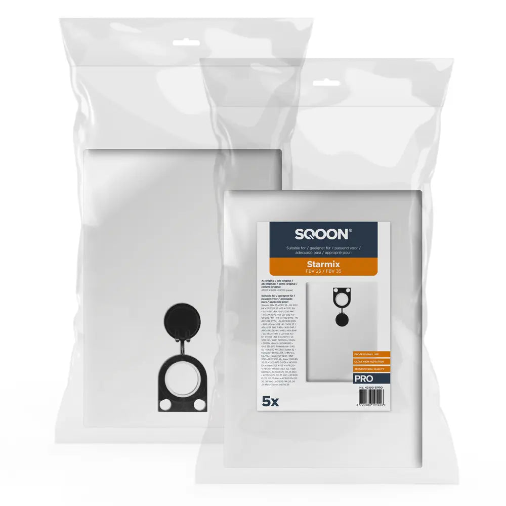 SQOON Stofzuigerzakken geschikt voor Starmix FBV 25/35 PRO - stuk