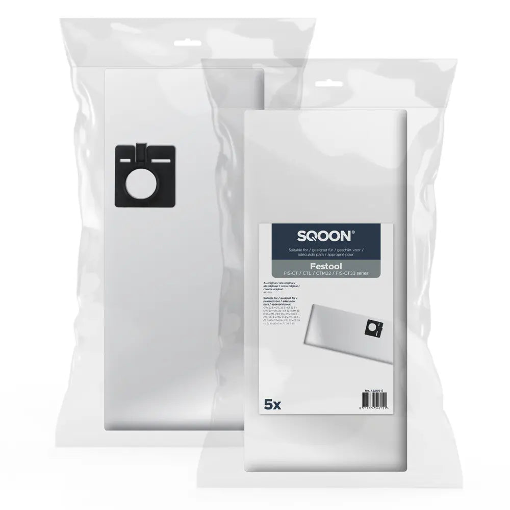 SQOON Stofzuigerzakken geschikt voor Festool CTL-22 / CTL-33 - stuk