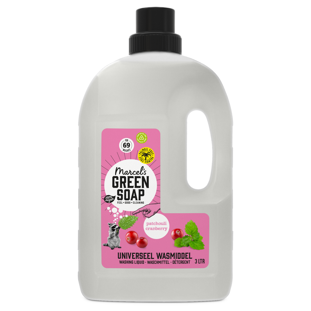 Universeel Wasmiddel Patchouli & Cranberry - 3 liter