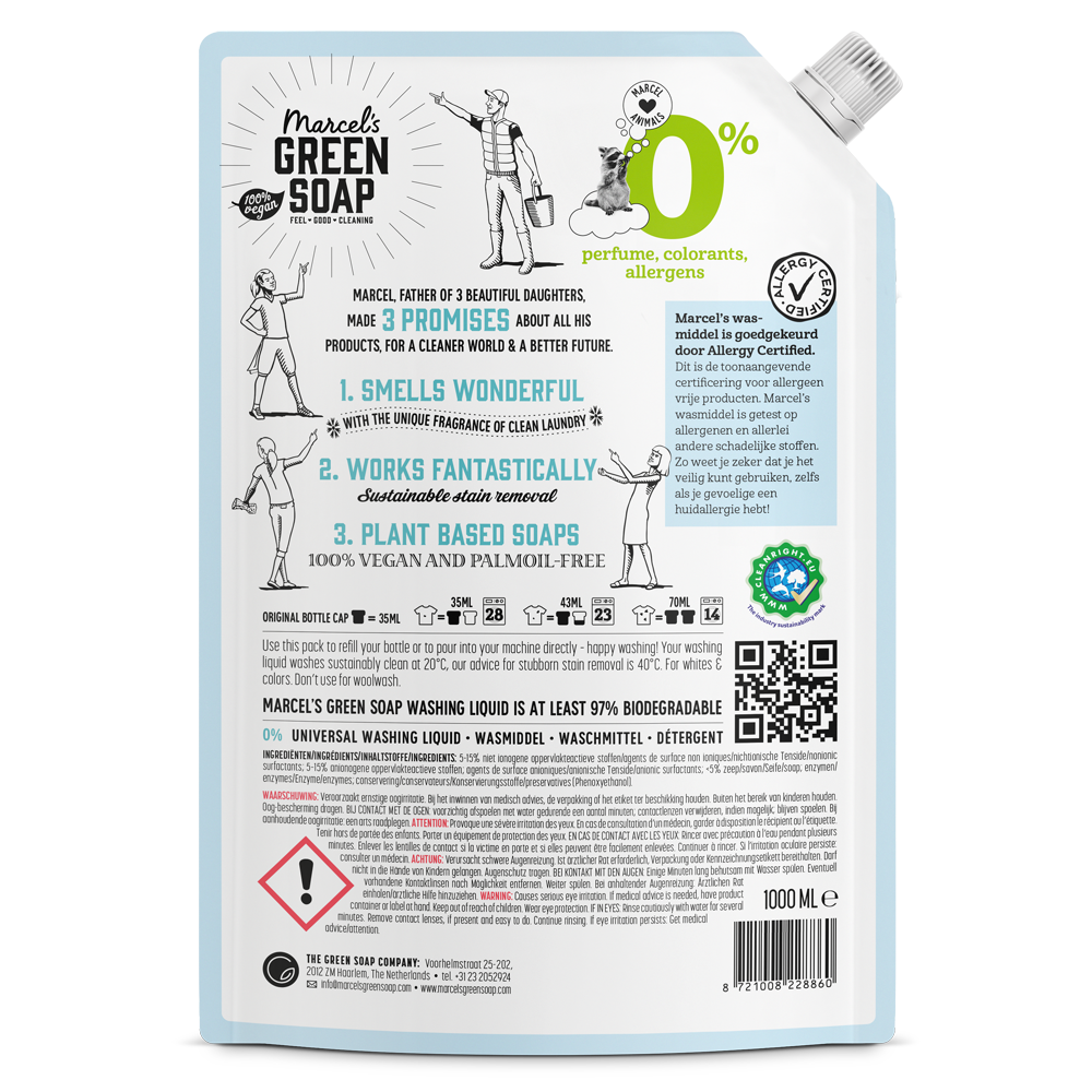 Universeel Wasmiddel Navulling 0%