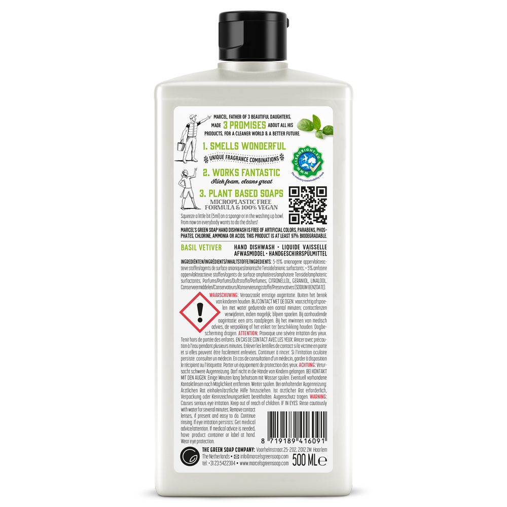 Afwasmiddel Basilicum & Vetiver
