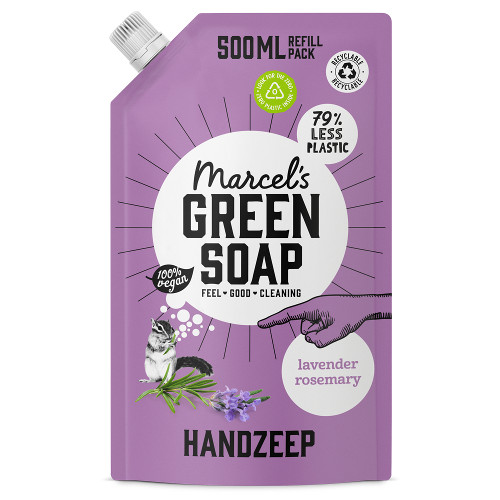 Handzeep Navulling Lavendel & Rozemarijn - stuk