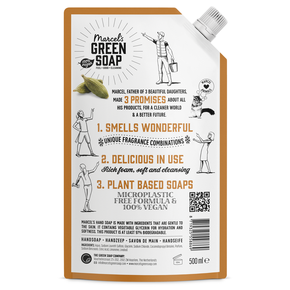 Handzeep Navulling Sandelhout & Kardemom