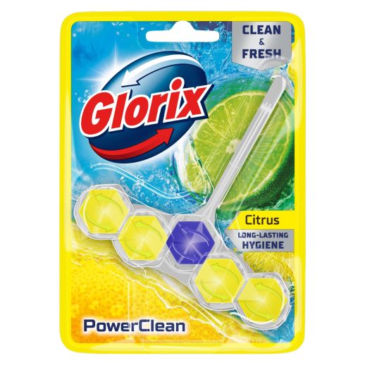 GLORIX Toiletblok Power Clean Citrus - 9 stuks - 9 stuks