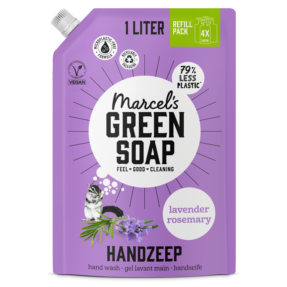 Handzeep Navulling Lavendel & Rozemarijn - 1 liter