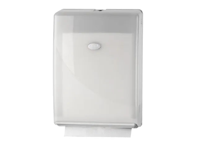 Pearl White handdoekdispenser | Multifold, C-Fold