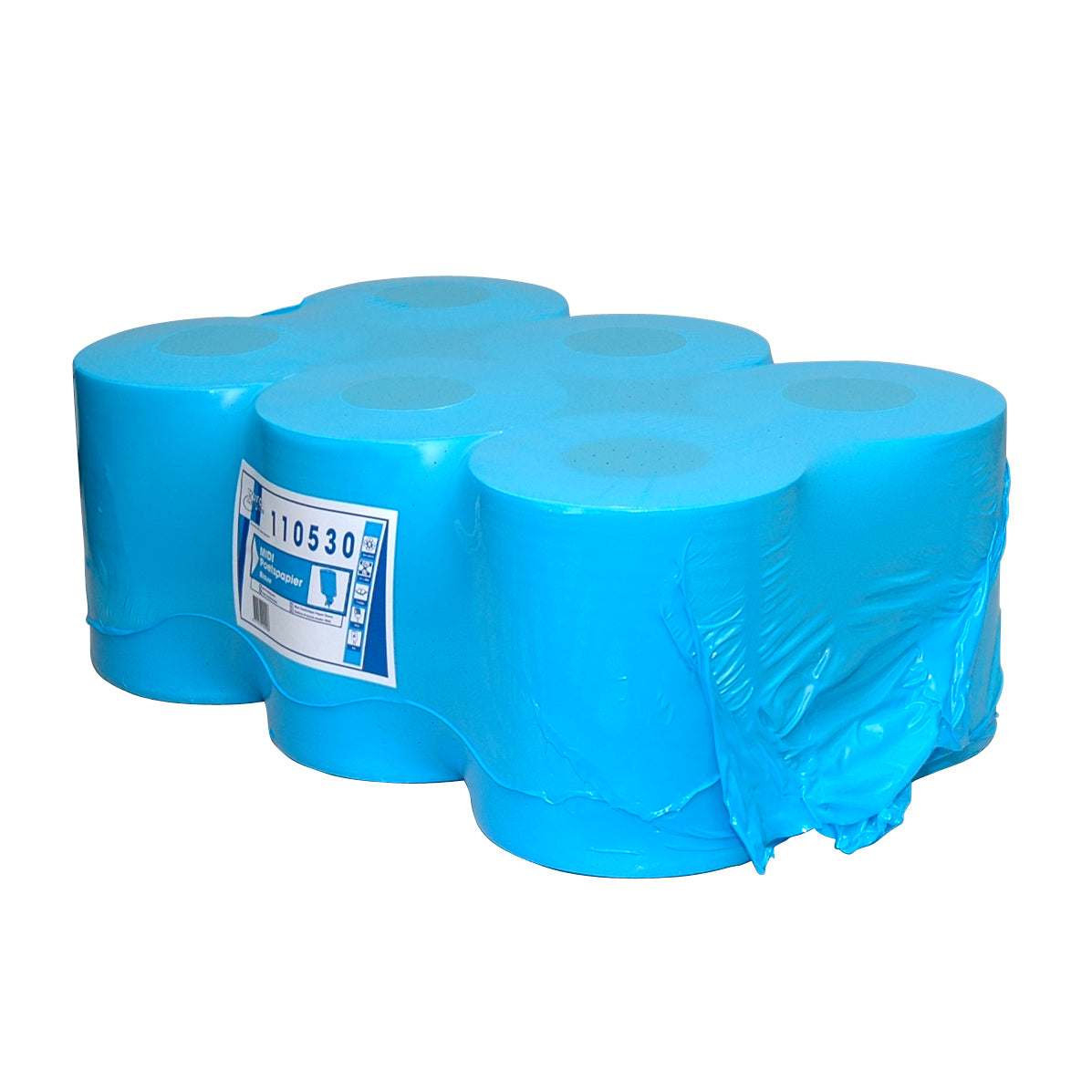 MIDI Poetspapier Cellulose Blauw 1L - 300 M x 19 CM