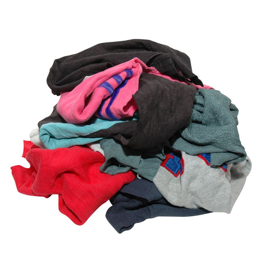 Bonte Tricot Poetslappen – 10 kg | Zachte en Duurzame Doeken voor Industrie en Schoonmaak