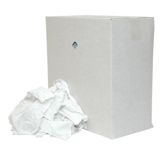 Witte katoenen poetslappen – gesneden lakens, dunne kwaliteit (10 kg)