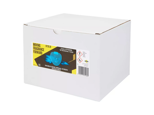 Urinoirmatjes ocean mist blauw - 10 stuks anti-spat