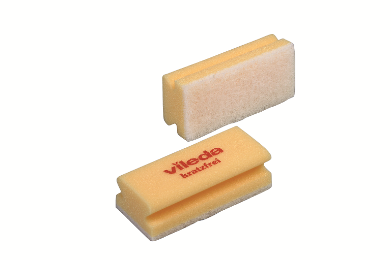 Vileda Glitzi Non-scratch geel-wit