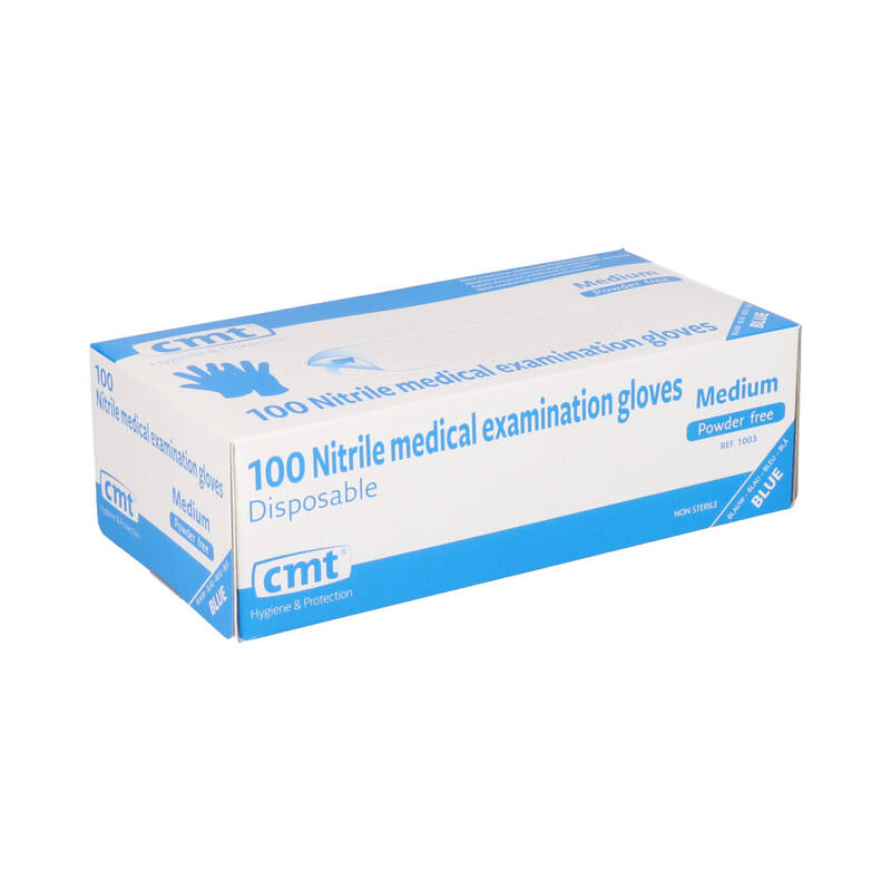 cmt nitril handschoenen blauw maat m