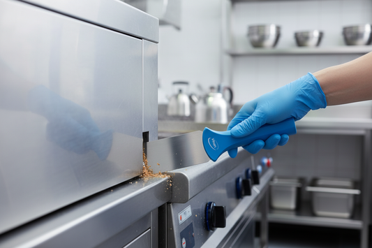 Vikan Handschraper Smal – in gebruik