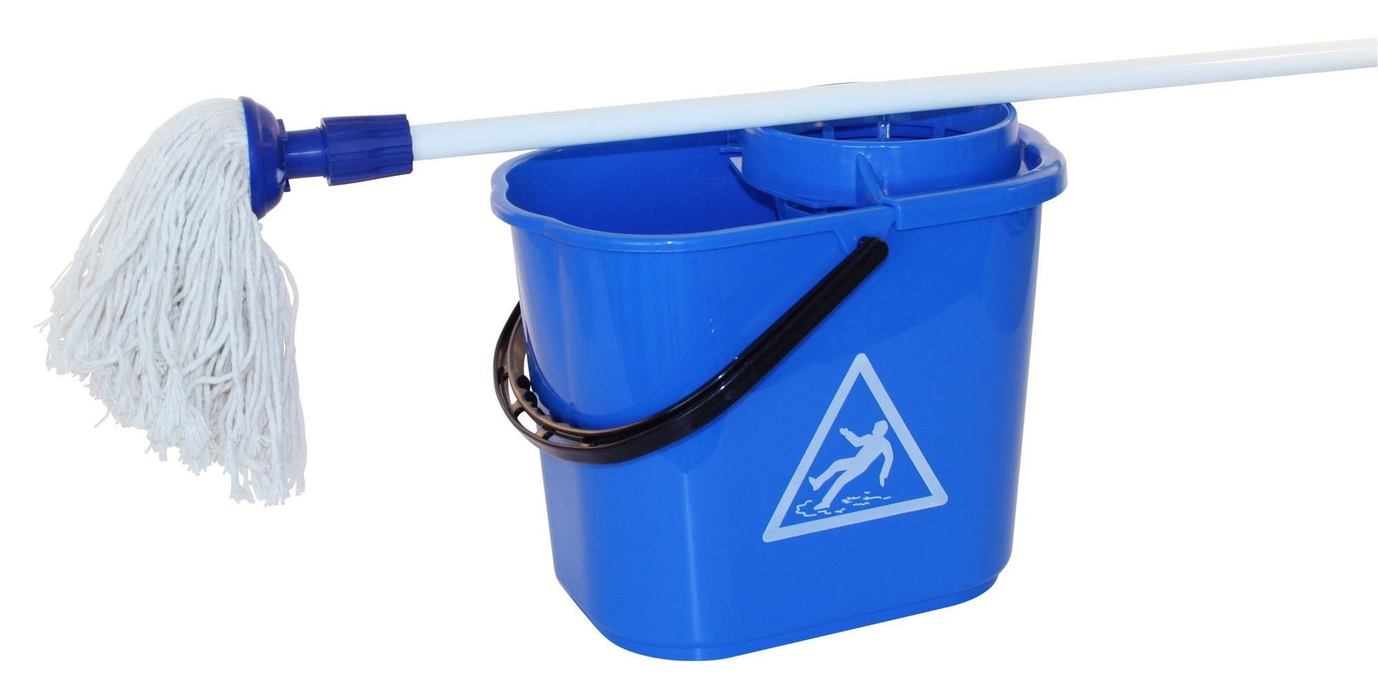 Spaanse mop met steel en emmer 12 liter compleet - stuk