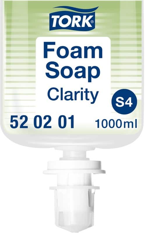 Tork Clarity Handzeep Schuim Zonder parfum S4 Transparant 1 liter - 520201
