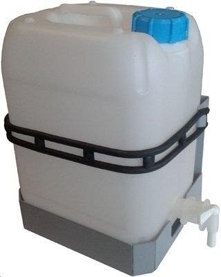 Jerrycan met Stalen Houder | Compleet met Aftapkraan en Slang - stuk