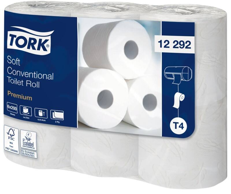 Tork Premium Toiletpapier 2-laags 12292 48 Rollen à 200 Vellen - 48 rollen