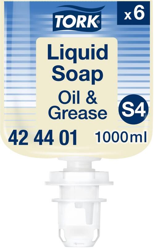 Tork Oil & Grease Handzeep Vloeibaar Transparant 424401 6 Stuks à - 1 liter