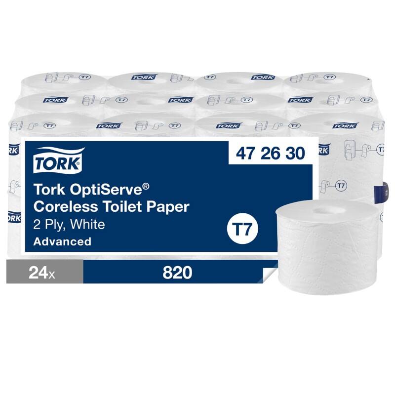 Tork OptiServe Toiletpapier 2-laags Kernloos 472630 24 Rollen à 820 Vellen - 24 rollen