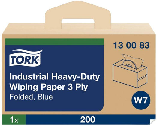 Tork Poetspapier W7 Blauw 3-laags 130083 - stuk