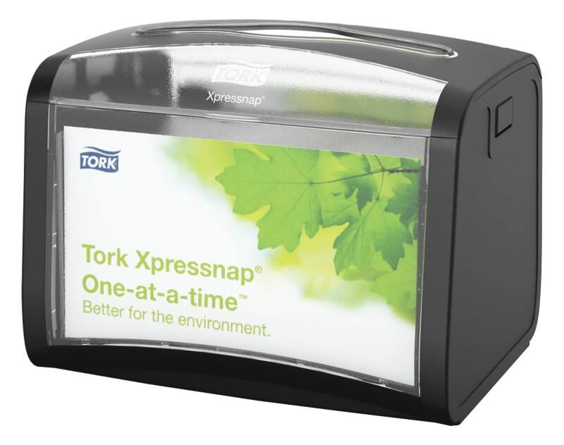 Tork Servetdispenser N4 Xpressnap Kunststof Zwart 20,1 x 15 x 15,5 cm