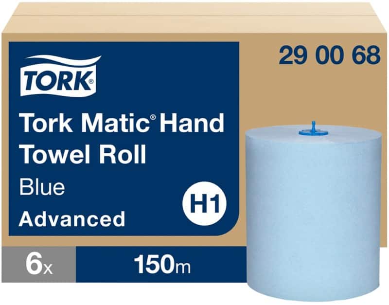 Tork Advanced Handdoekrol H1 Rol Blauw 2-laags 290068 6 Rollen à 150 m - 6 rollen