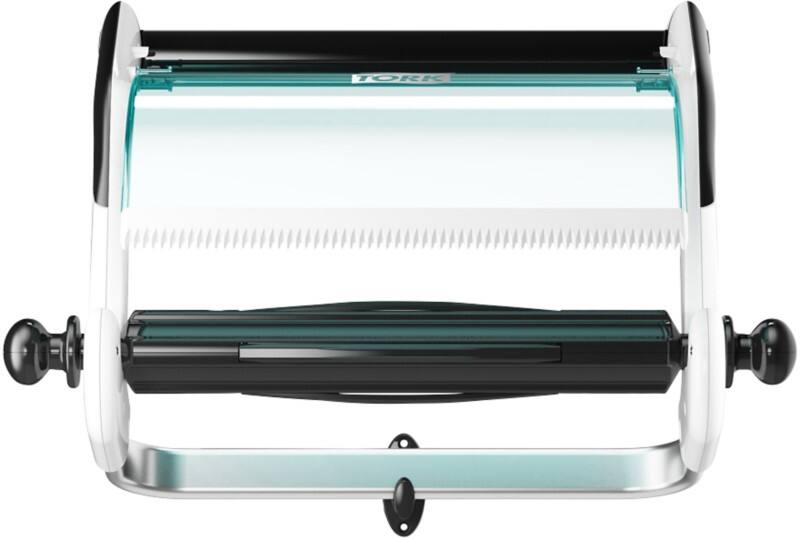 Tork Poetspapierdispenser W1 Metaal, kunststof Wandmontage Wit, turquoise