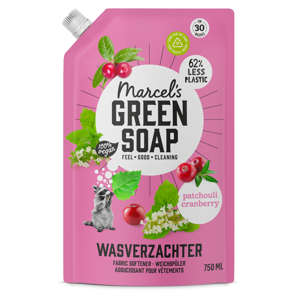 Wasverzachter Navulling Patchouli & Cranberry - stuk