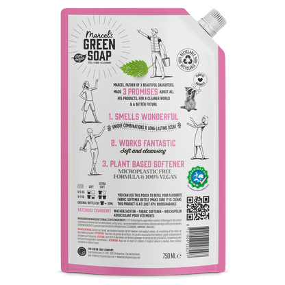 Wasverzachter Navulling Patchouli & Cranberry