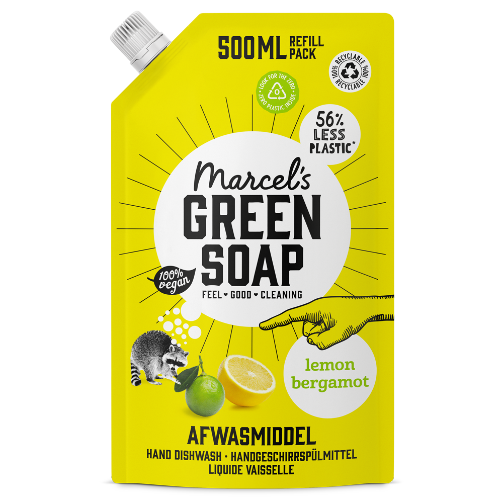 Afwasmiddel Navulling Citroen & Bergamot
