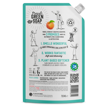 Wasverzachter Navulling Perzik & Jasmijn