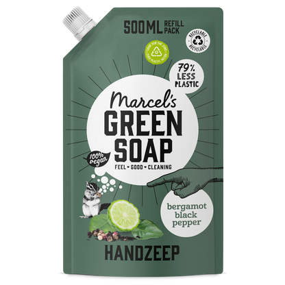 Handzeep Navulling Bergamot & Black Pepper