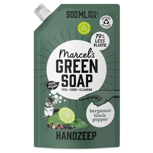 Handzeep Navulling Bergamot & Black Pepper