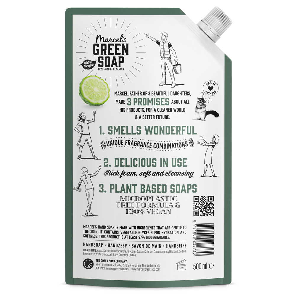 Handzeep Navulling Bergamot & Black Pepper