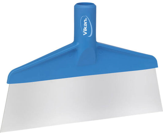 Vikan Hygiene tafel- en vloerschraper rvs blad: 245x70mm blauw - stuk