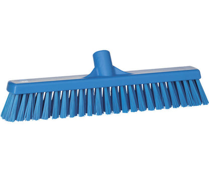 Vikan Hygiene combiveger blauw hard/zachte vezels - stuk