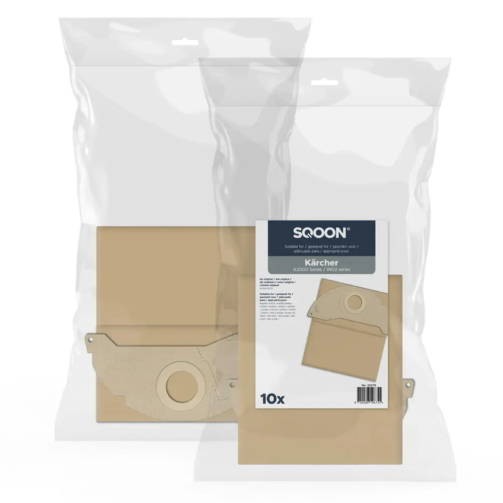 SQOON Stofzuigerzakken geschikt voor Karcher A2000 series / WD2 series - stuk