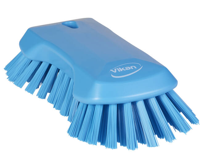 Vikan Hygiene extra grote handborstel extra harde vezels 230mm blauw 10st/doos - 230mm