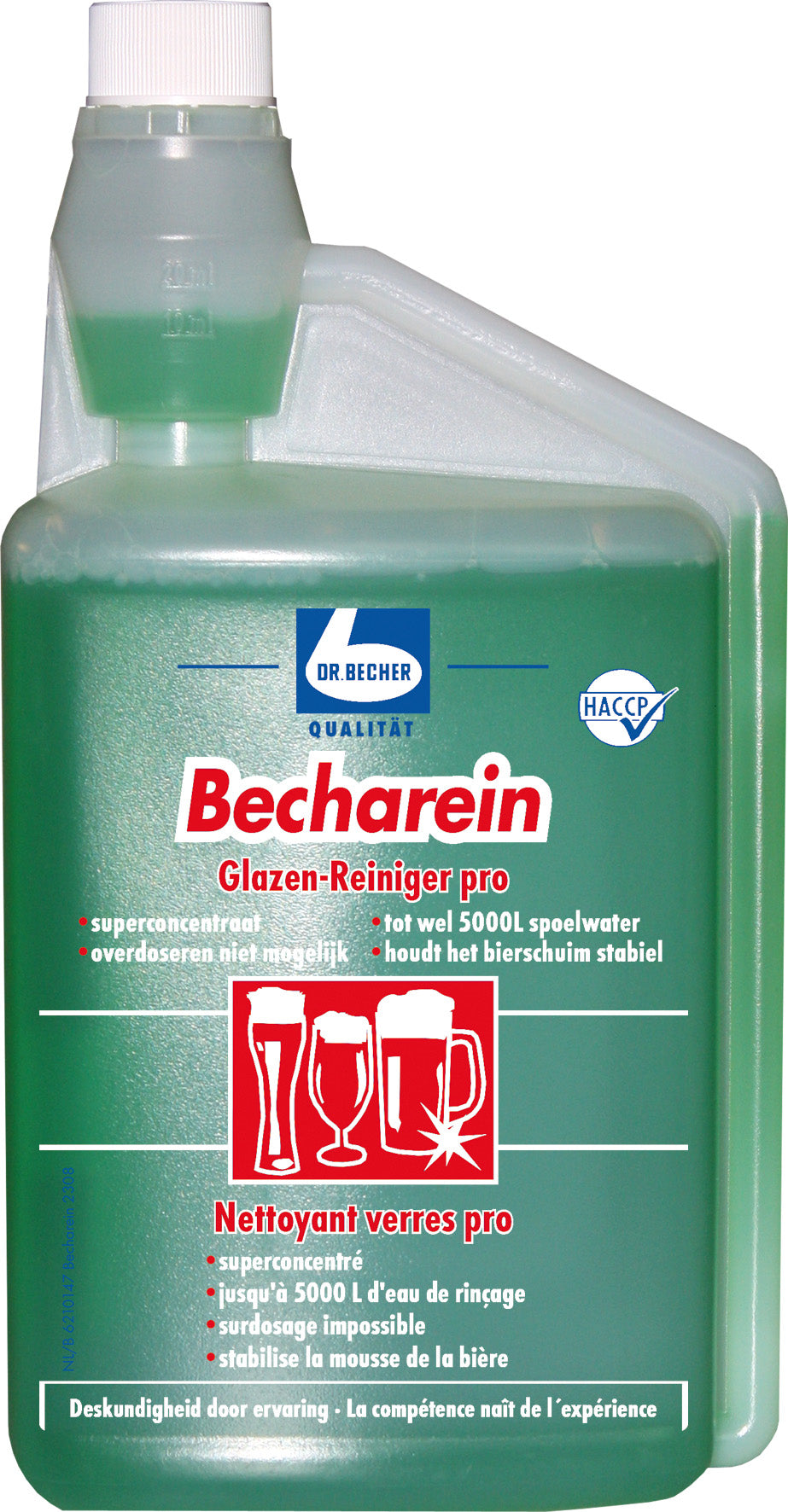 Dr. Becher Becharein glazenreiniger Pro, fles 1 liter