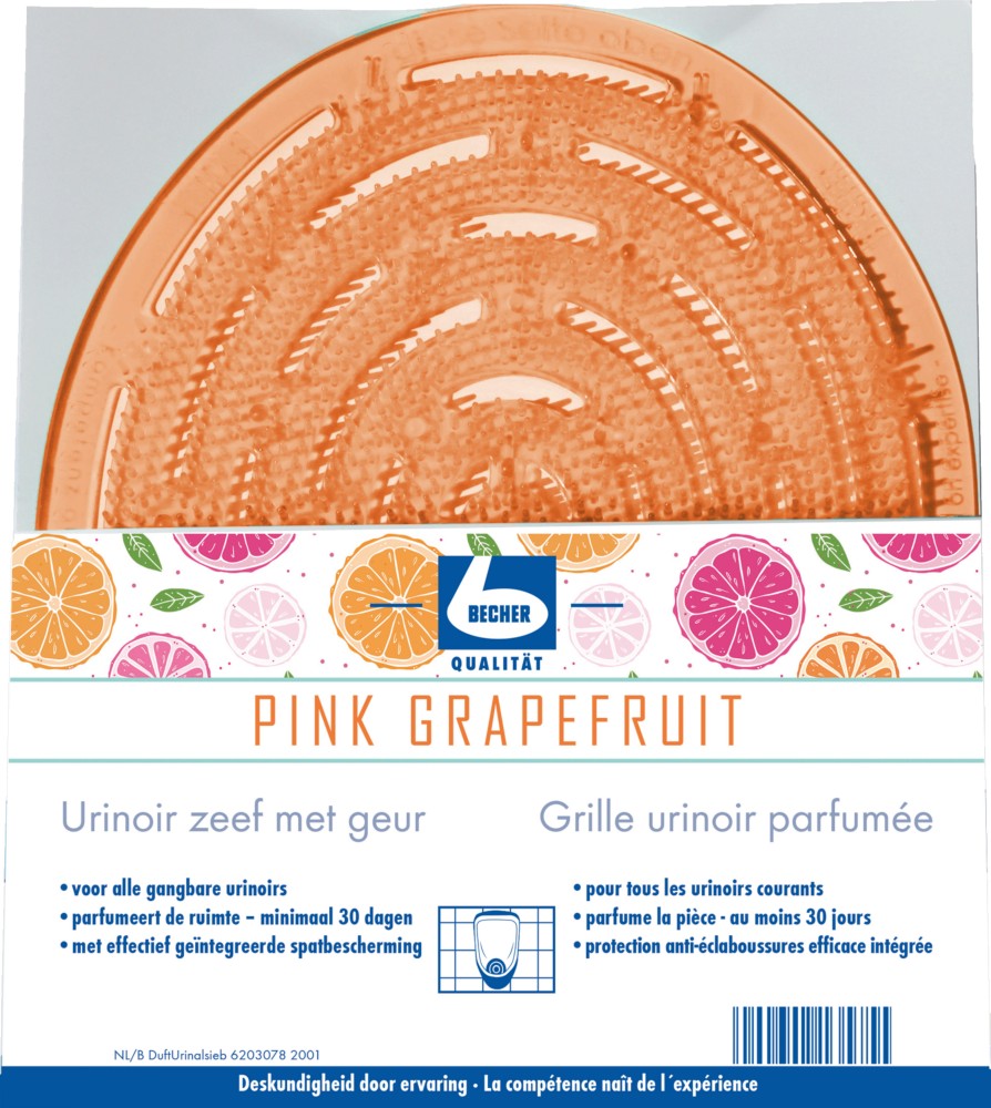 Dr. Becher urinoirzeef met Grapefruit geur, per stuk