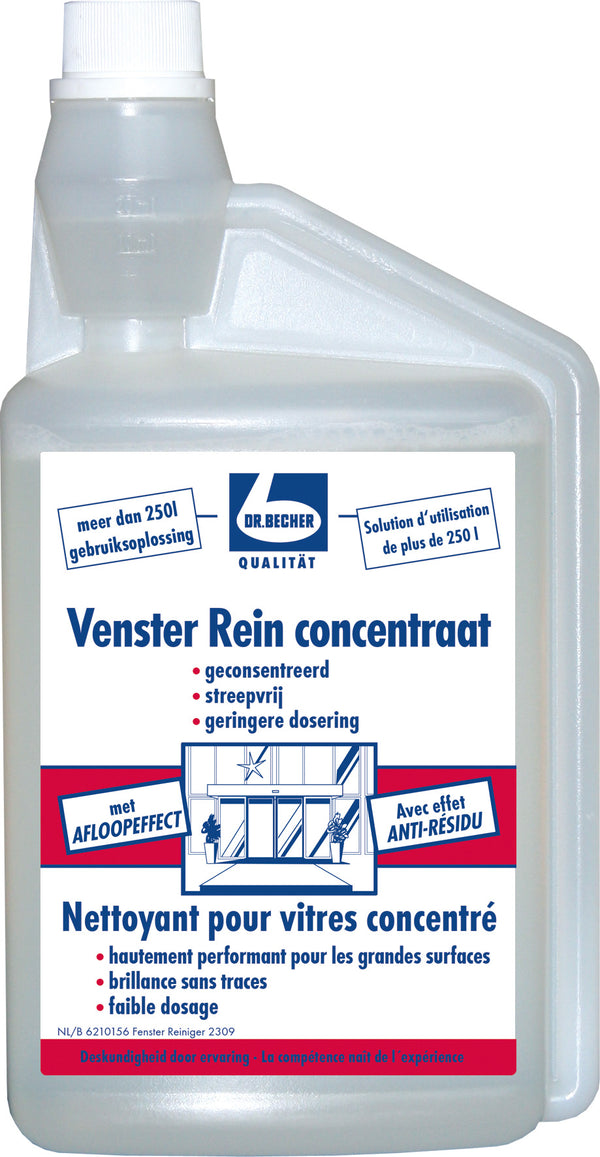 Dr. Becher vensterreiniger concentraat, fles 1 liter