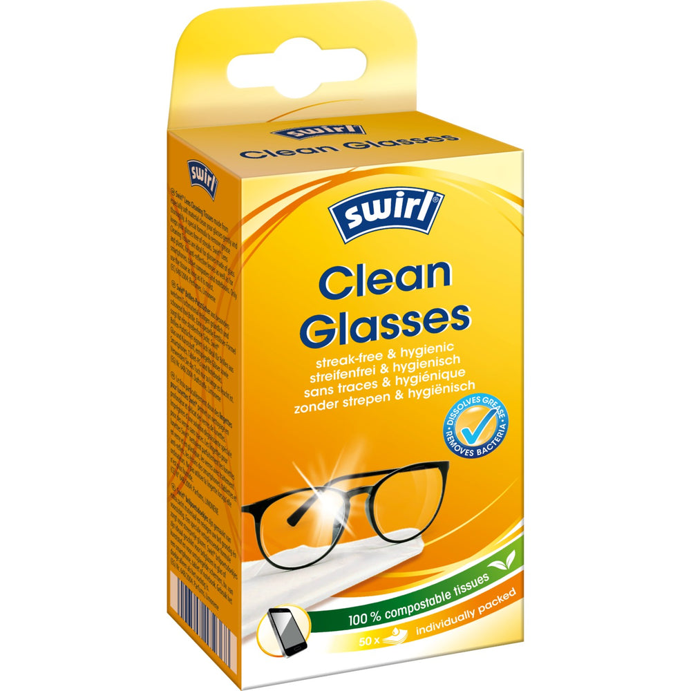 Swirl bril- en smartphonedoekjes anti-beslaan, doos 50 stuks