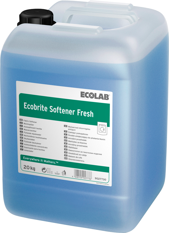 Ecolab wasverzachter Ecobrite Softener Fresh, jerrycan 20 kg