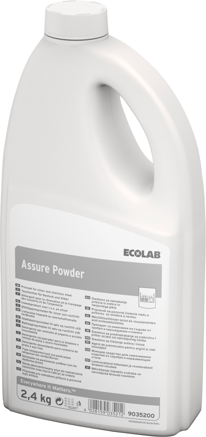 Ecolab vaatwasmiddel Assure Powder, pot 2,4 kg