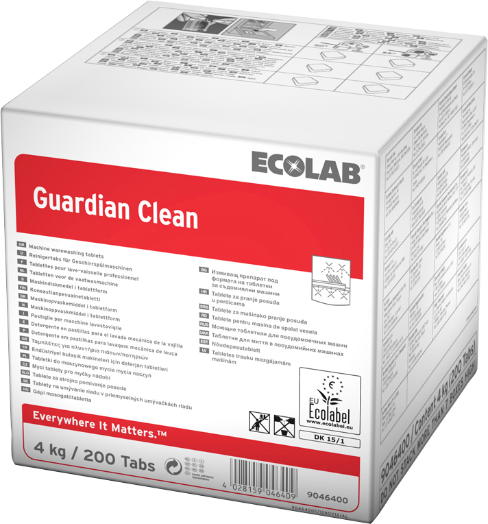 Ecolab vaatwasmiddel Guardian Clean, emmer 4 kg