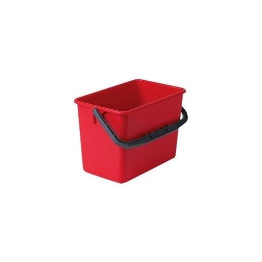 ECOLAB Werkwagen Emmer 6 Liter Rood