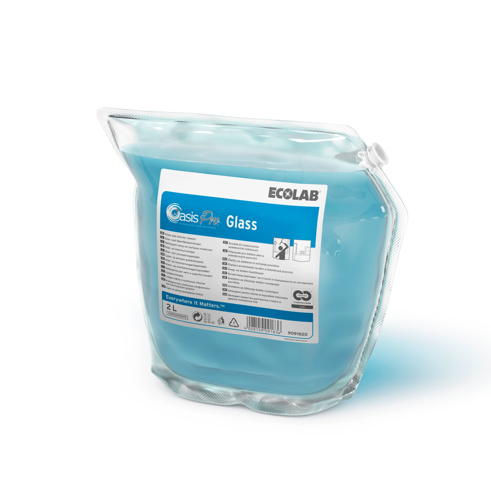 Ecolab glasreiniger Oasis Pro Glass, fles 2 liter